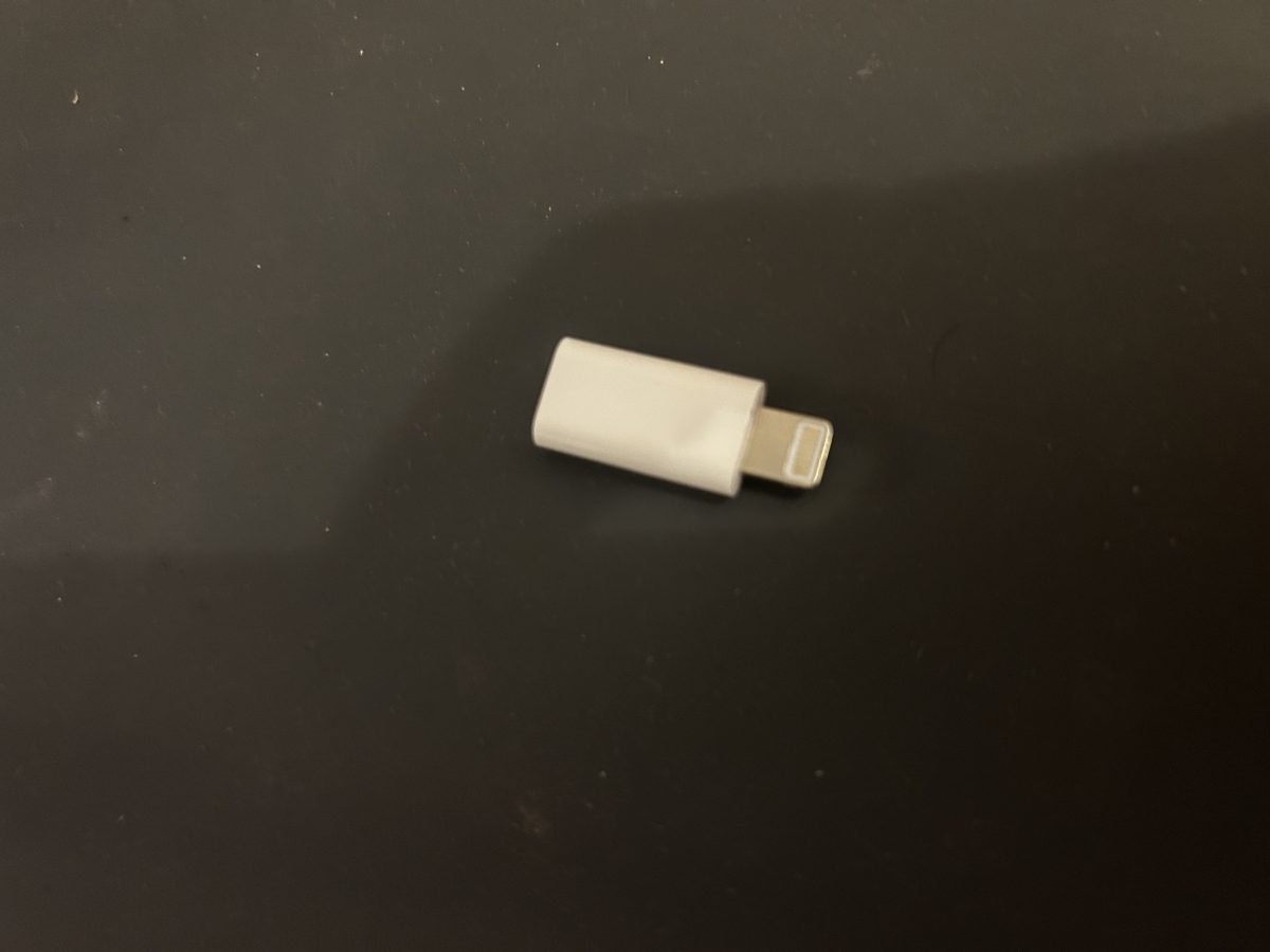 Adaptateur Lightning M - USB-C F - Blanc