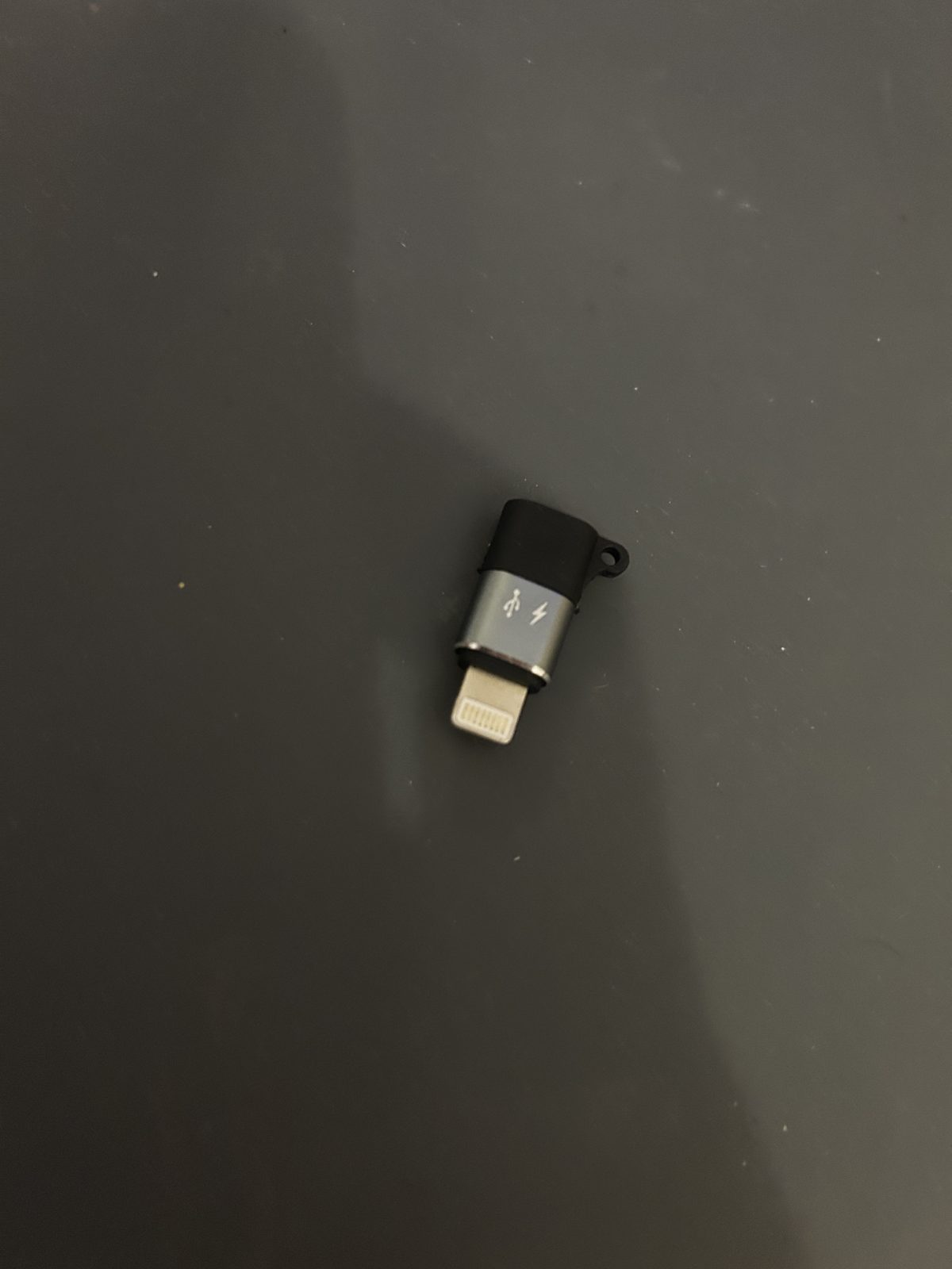 Adaptateur Lightning M - USB-C F - gris/noir