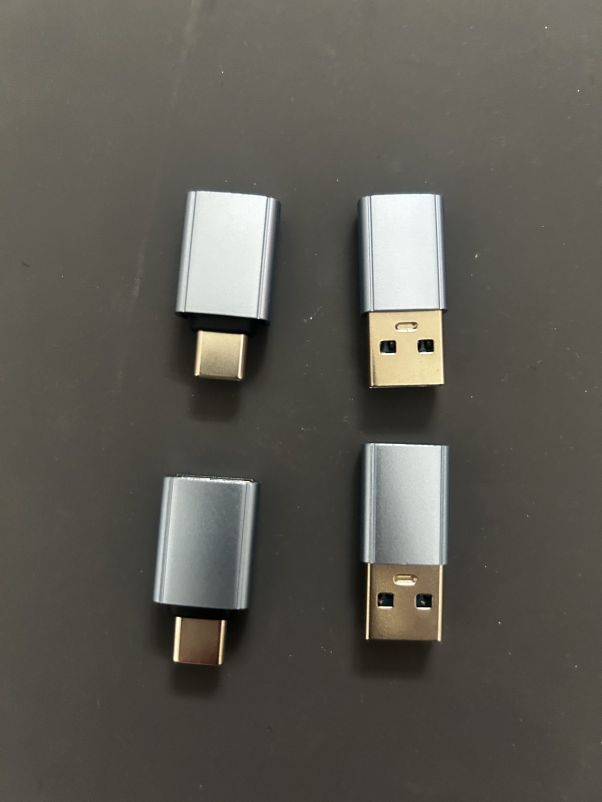 Adaptateur USB-A M - USB-C F - bleu