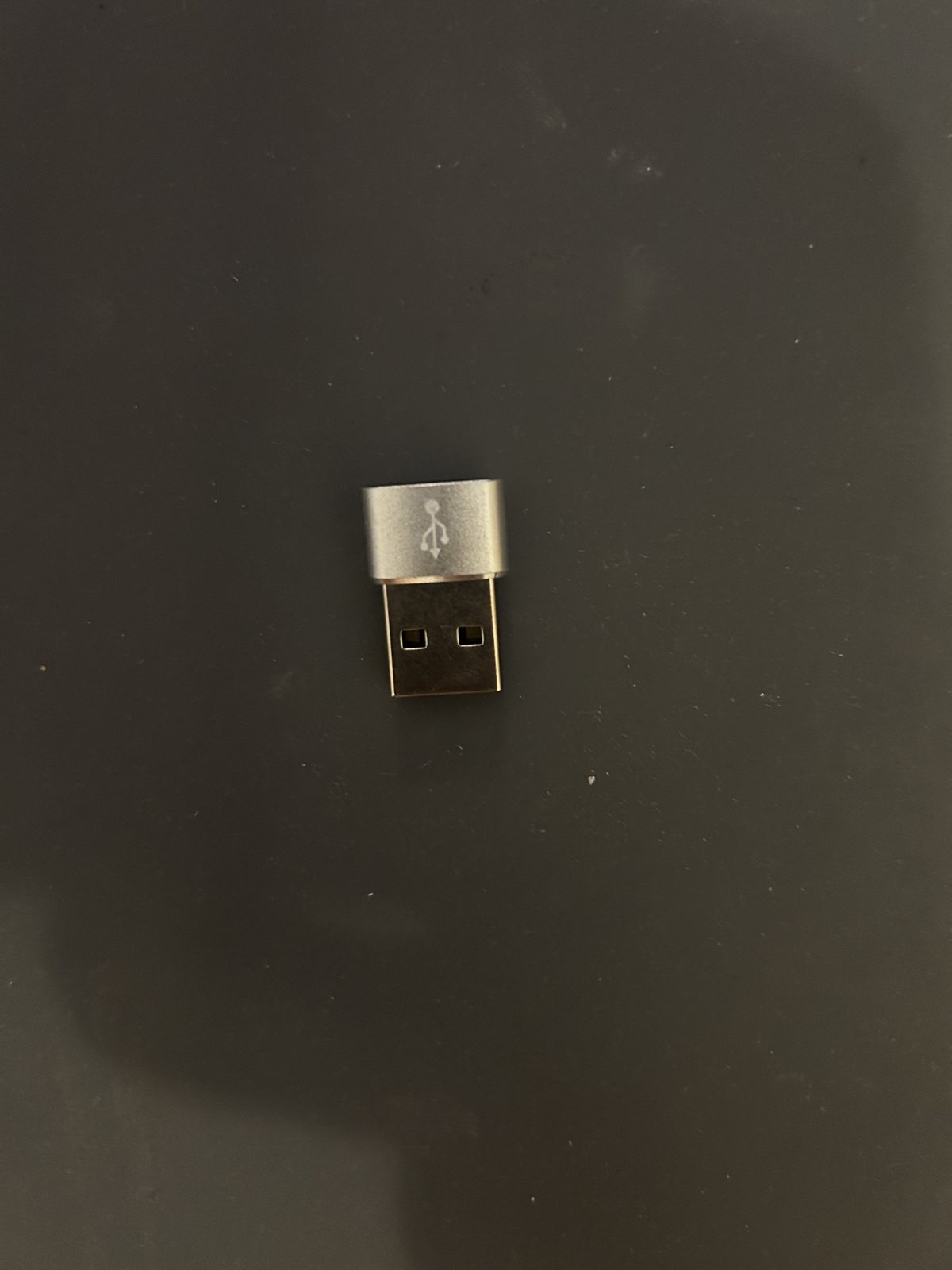 Adaptateur USB-A M - USB-C F - Gris