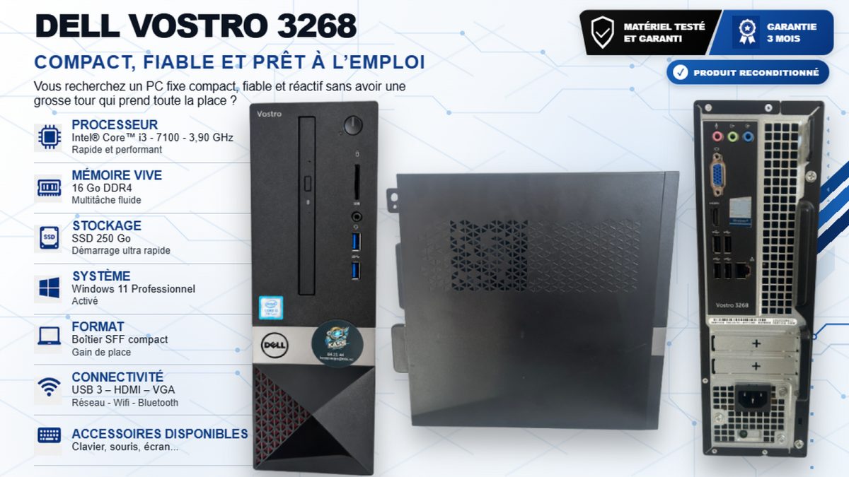 DELL VOSTRO 3268 – 16 Go RAM -