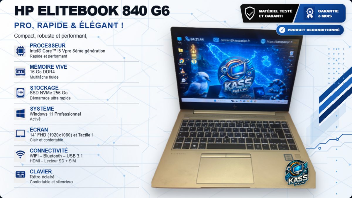 HP ELITEBOOK 840 G6 TACTILE