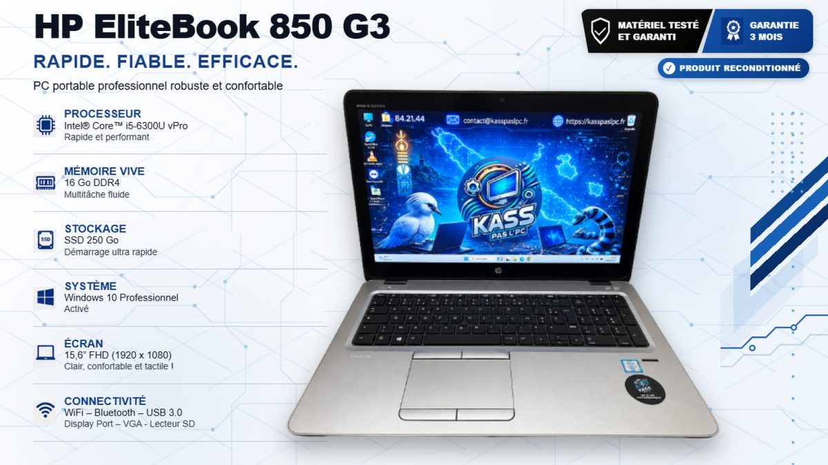 HP EliteBook 850 G3 – Core i5 vPro