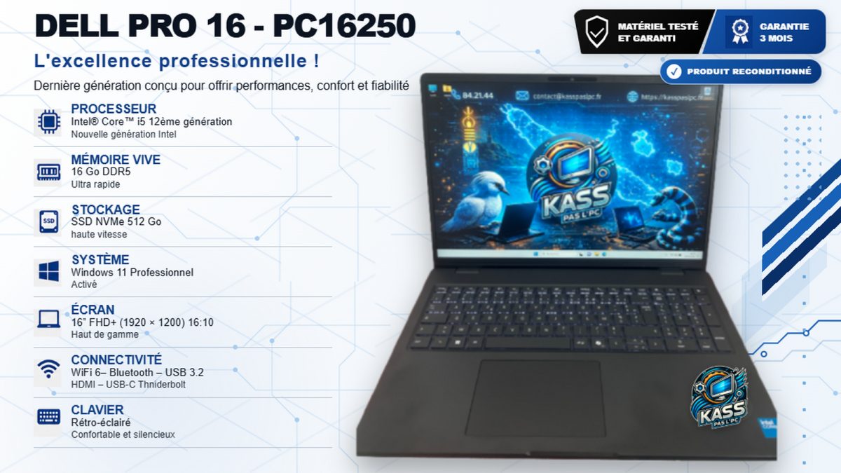 PC Portable Dell 16 Pro - PC16250