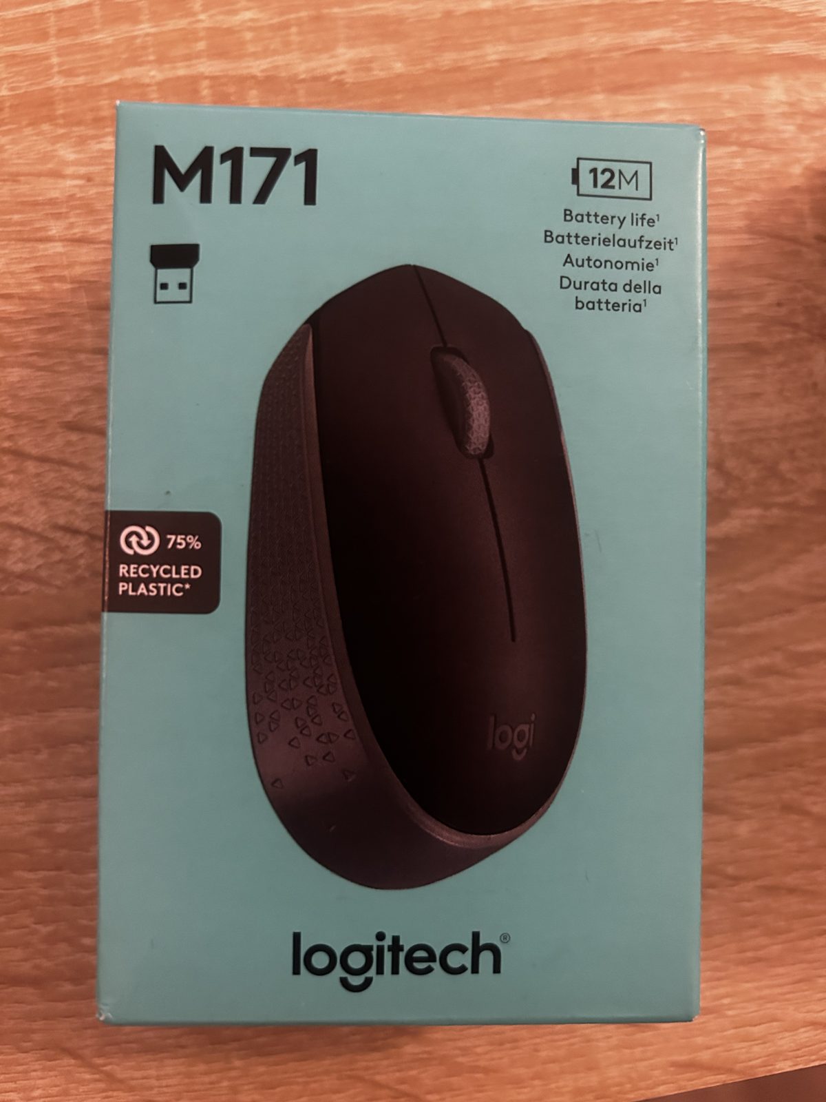 Souris sans fil Logitech noir/gris