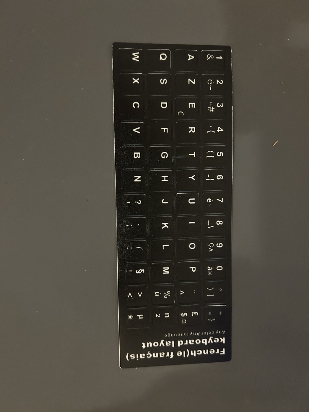Stickers touches clavier French